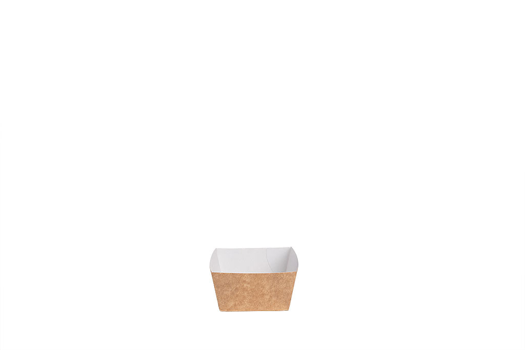 Pappschalen KU1 - oval - für Pommes & Currywurst Pappschalen KU1 - oval - für Pommes & Currywurst