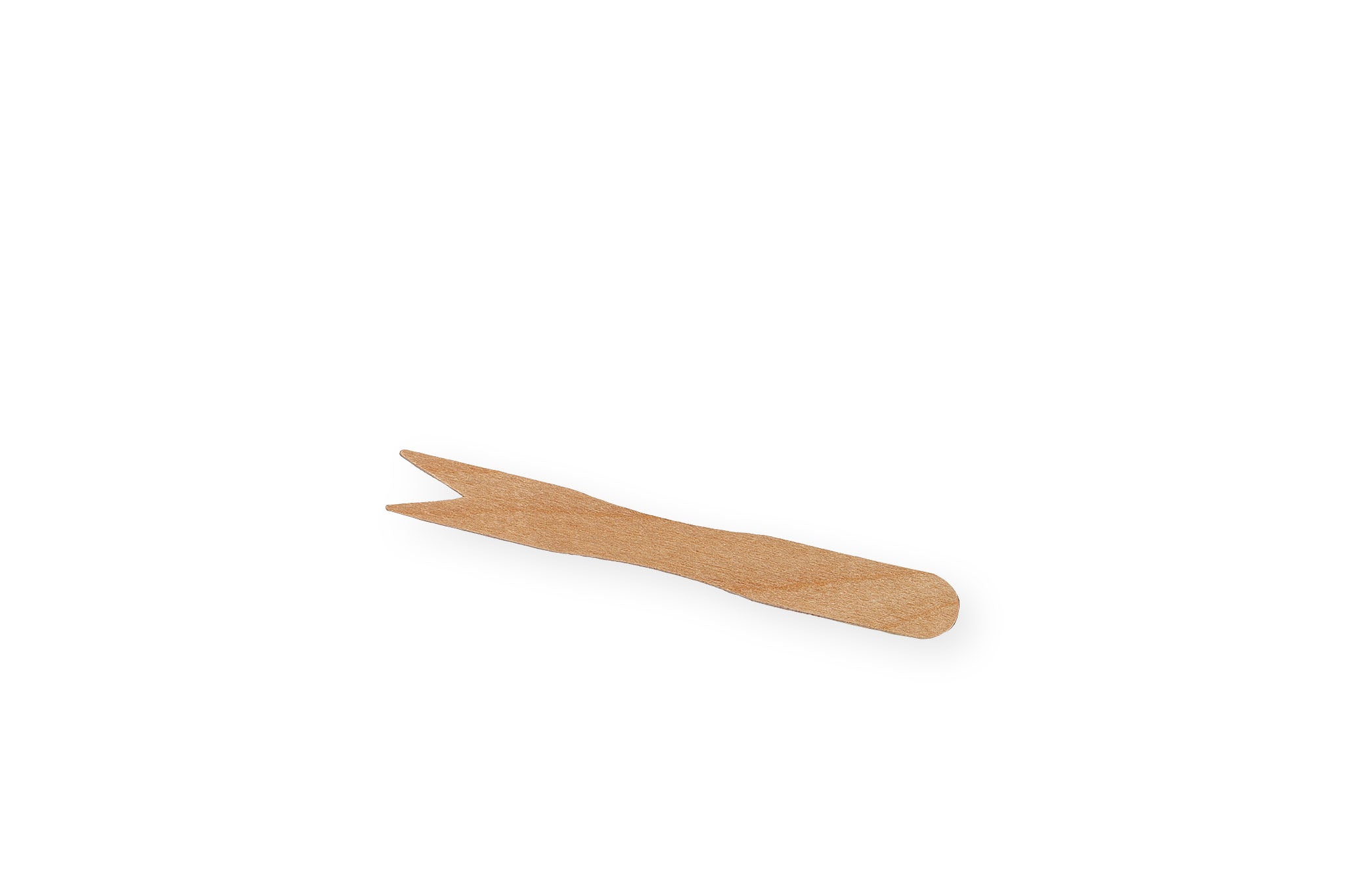 Bio Pommes Gabel, Holz Pommes Pieker, Einweg, Holz, 8,5 cm x 1,1 cm