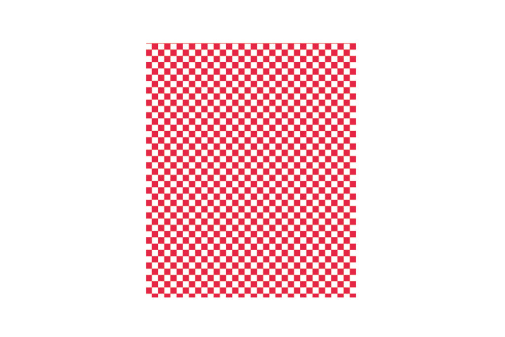 Burgerpapier, Einschlagpapier, rot/weiß kariert, FSC Zertifiziert, 35g/m², 28 x 34 cm