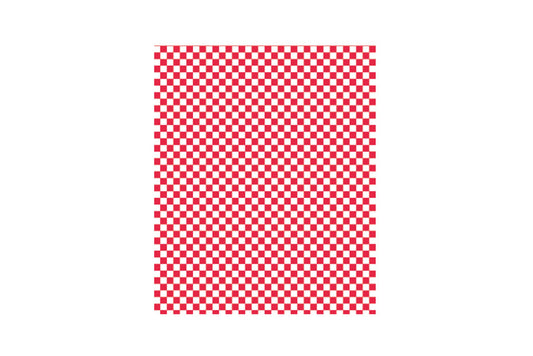 Burgerpapier, Einschlagpapier, rot/weiß kariert, FSC Zertifiziert, 35g/m², 28 x 34 cm