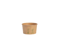 Eisbecher, "naturesse", FSC-zertifiziert, unbedruckt, braun, 180 ml, Höhe 52 mm, Ø 85 mm