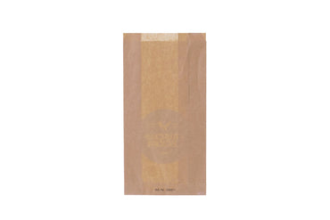 Faltenbeutel Metzgerei, Fleischerei, braun, bedruckt, Typ 426, 20 + 7 x 32 cm