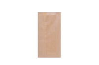Faltenbeutel, Bäckerfaltenbeutel, braun, unbedruckt, Typ 424, 14 + 6 x 36 cm