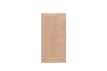 Faltenbeutel, Bäckerfaltenbeutel, braun, unbedruckt, Typ 433, 20 + 7 x 42 cm