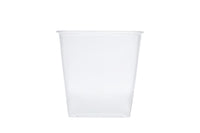 Feinkostbecher inkl. Deckel, transparent, 500 ml, Rechteckig, 10,5 x 8 x 10,5 cm