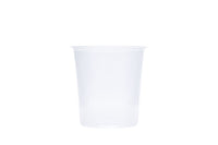 Feinkostbecher inkl. Deckel, transparent, 500 ml, Rund, ⌀ 10 cm, Höhe 10,5 cm