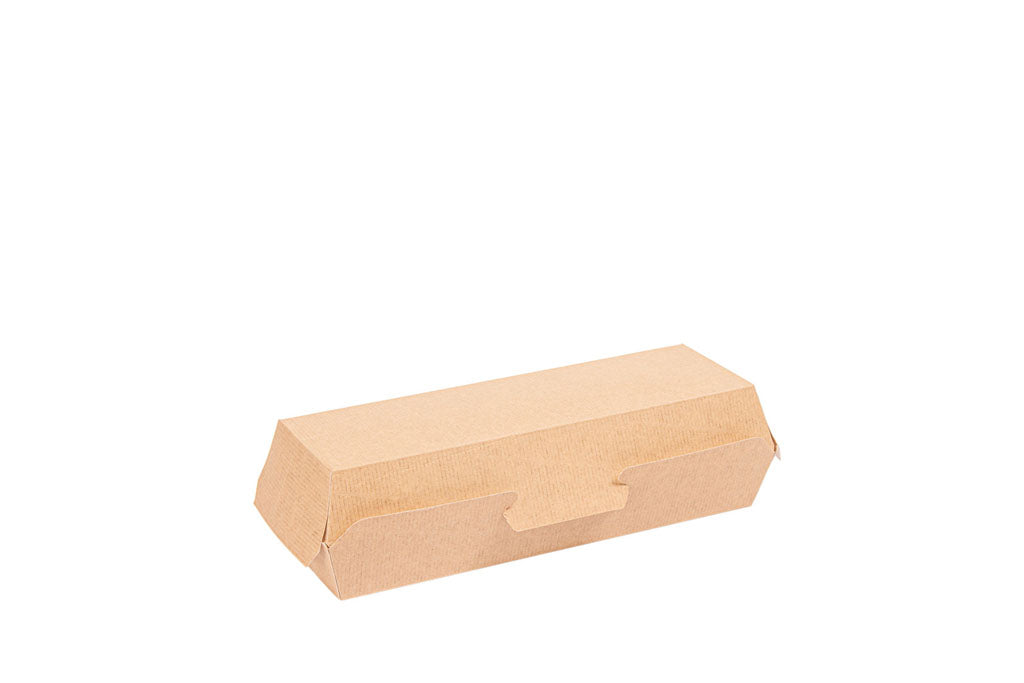 Hot Dog Box, Kraftpapier, braun, FSC Zertifiziert, 23,2 x 9 x 6,3 cm