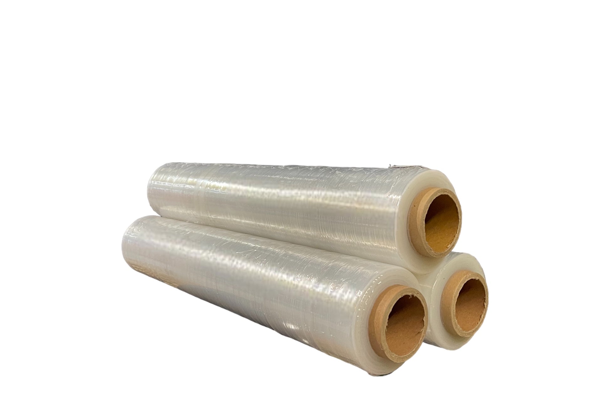 Complete aanbieding handwikkelaar 6 rollen stretchfolie, transparant Complete aanbieding handwikkelaar 6 rollen stretchfolie, transparant