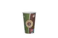 Kaffeebecher, Coffee to go Becher, Pappbecher, "Topline", Inhalt markierbar, 400ml, 16oz, ⌀90mm