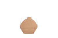 Lunchbox, Snackbox, "All Natural", Kraft-Papier, braun, ohne Kunststoff, fettdicht, 1000ml, 95 x 95 x 70 mm