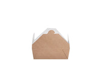 Lunchbox, Snackbox, "All Natural", Kraft-Papier, braun, ohne Kunststoff, fettdicht, 1600ml, 200 x 140 x 65 mm