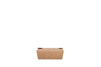 Lunchbox, Snackbox, "All Natural", Kraft-Papier, braun, ohne Kunststoff, fettdicht, 750ml, 140 x 100 x 50 mm