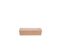 Mealbox, Menübox, "All Natural", Kraft-Papier, braun, ohne Kunststoff, fettdicht, 1000ml, 200 x 140 x 50 mm