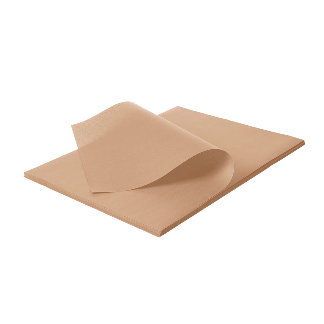 1000 Stk. Einschlagpapier braun, 38 x 50 cm, Pergament-Ersatz 1/4 Bogen