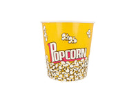 Popcorneimer, Popcornbecher, weiß, bedruckt, Karton, 3900 ml, 19,5 x 14,5 cm, Ø18,5 cm