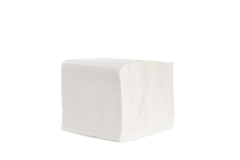 Servietten, "Top", weiß, geprägt, 1-lagig, 33 x 33, 1/4 Falzung