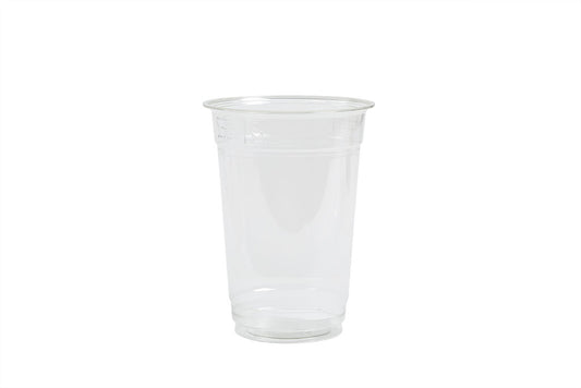 Smoothie Becher, Clear Cup, Kunststoffbecher (rPET), glasklar, 400ml, 16oz, 130mm x ⌀95mm