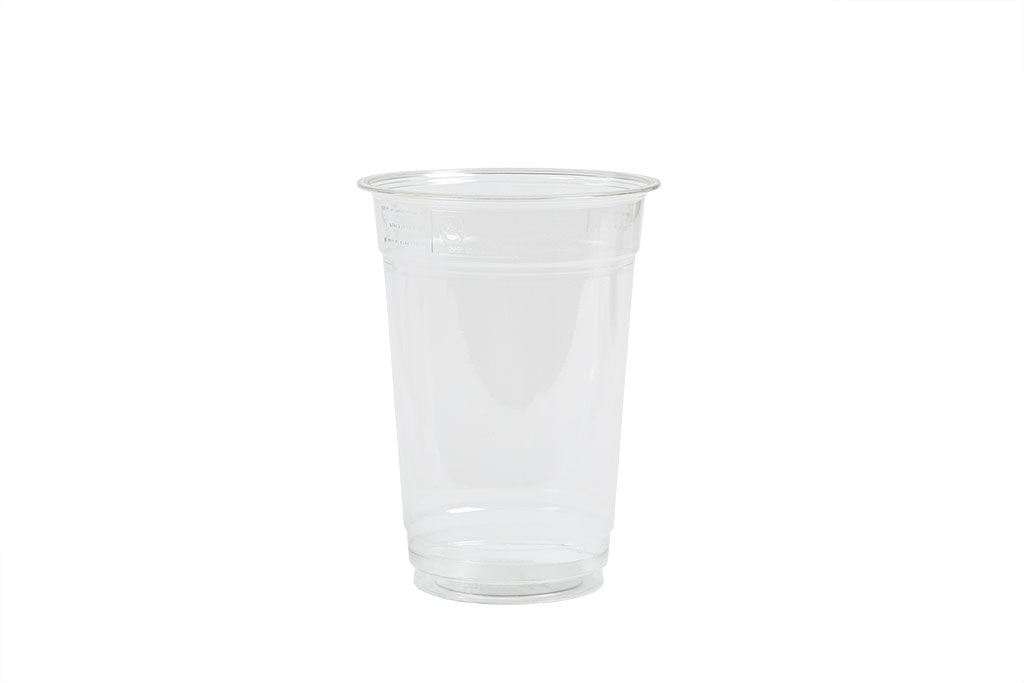 Smoothie Becher, Clear Cup, Kunststoffbecher (rPEt), glasklar, 400ml, 125mm x ⌀95mm