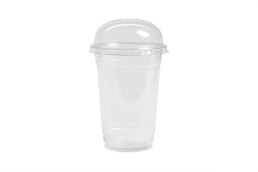 Smoothie Becher, Clear Cup, Kunststoffbecher (rPEt), glasklar, 400ml, 125mm x ⌀95mm