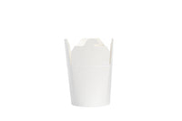 Snackbox, Dönerbox, Asiabox, weiß, unbedruckt, Pappe, 16 OZ, 470 ml, 80 mm x 78 mm x 82 mm