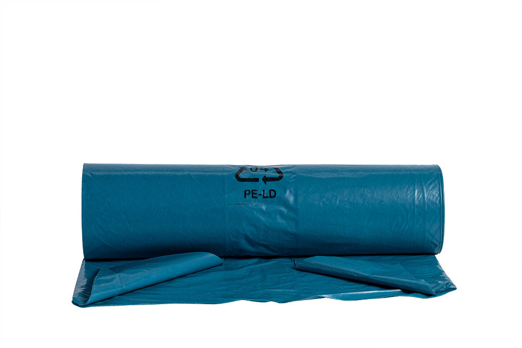 Abfallsäcke, Müllsäcke, LDPE, Typ 60, blau, 90 x 110 cm, 150 Liter