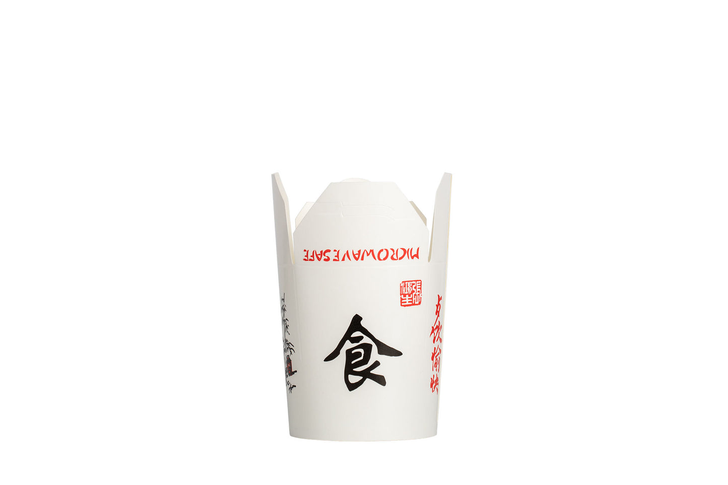 Asiabox, Pappe, weiß, 470 ml, 16 oz, 89 mm x 66 mm x 95 mm