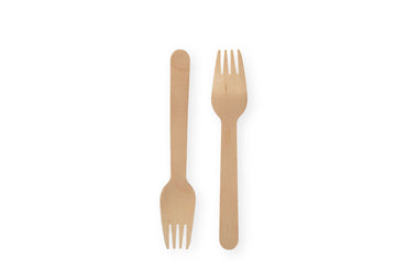 Bio Gabel, Holz, Einweg, 15,7 cm Länge