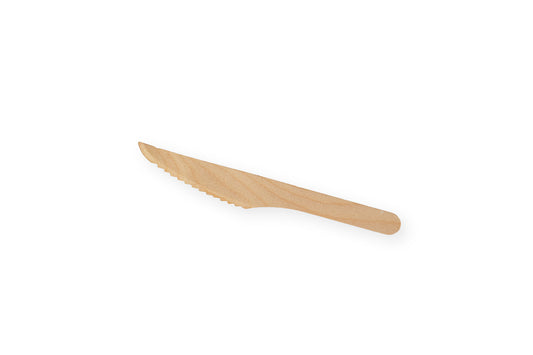 Bio Messer, Holz, Einweg, 16,5 cm Länge