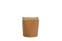Bio Snackbox, Dönerbox, braun, unbedruckt, Pappe, 16 OZ, 470 ml, 85 mm x 80 mm x 100 mm