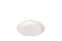 Bio Teller, aus Zuckerrohr Bagasse, ungeteilt, weiß, Tiefe 2,6 cm, ⌀22,5 cm