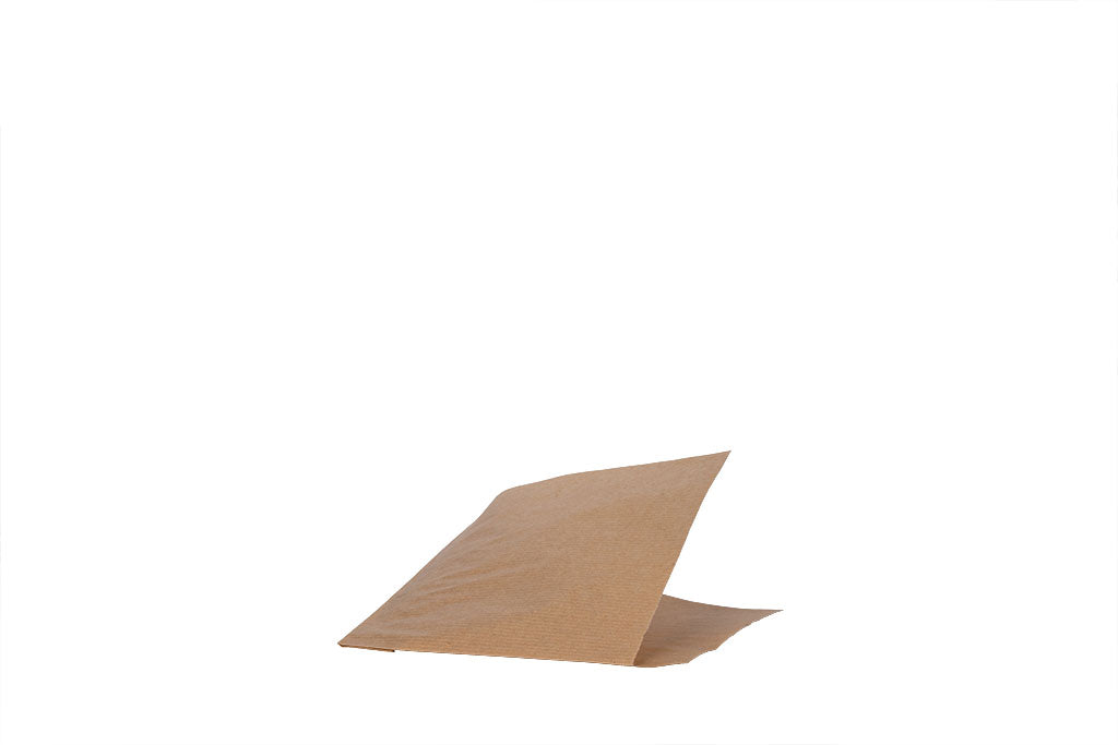 Dönertasche, Snacktasche, braun, unbedruckt, 16 x 16 cm