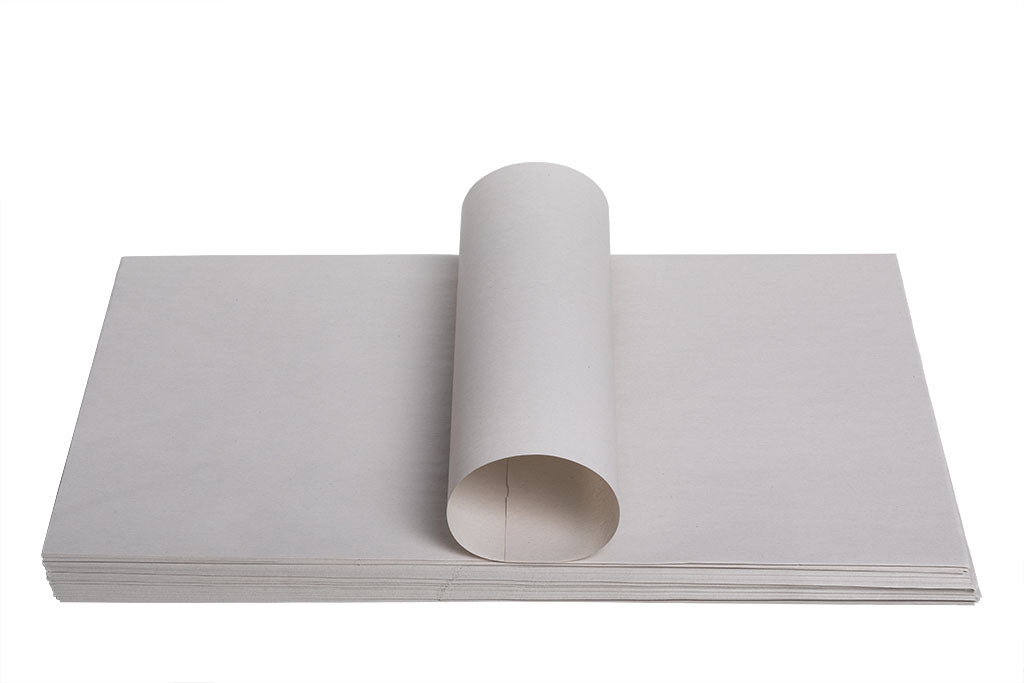 Einschlagpapier, Zeitungsdruck, lose, weiß, 1/4 Bogen 370 x 500 mm, 10 Kg