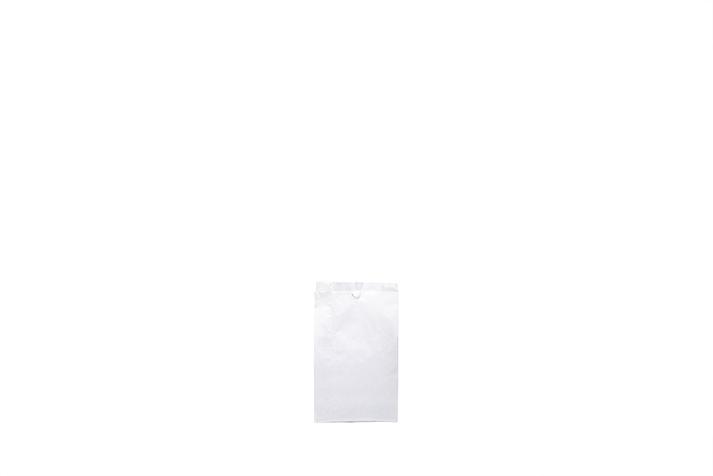 Faltenbeutel Bäckerei, weiß, Typ 415, unbedruckt, 12 + 5 x 21 cm