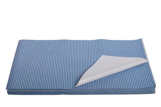 Frischpack Papier für Fleisch und Käse 37x50 cm 1/4 Bogen blau-weiß KARO