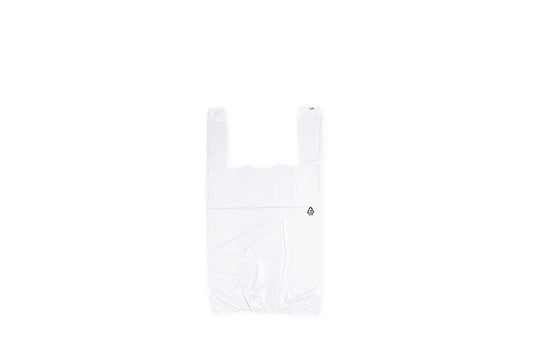 Hemdchentragetasche, weiß, MDPE, extra stark, 250 x 120 x 450 mm