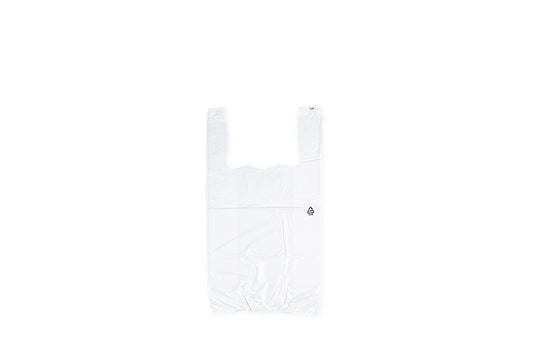 Hemdchentragetasche, weiß, MDPE, extra stark, 280 x 140 x 480 mm