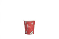 Kaffeebecher, Coffee to go Becher, Pappbecher, "Topline", Inhalt markierbar, 200ml, 8oz, ⌀80mm
