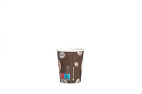 Kaffeebecher, Coffee to go Becher, Pappbecher, "Topline", Inhalt markierbar, 200ml, 8oz, ⌀80mm