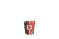 Kaffeebecher, Coffee to go Becher, Pappbecher, "Topline", Inhalt markierbar, 200ml, 8oz, ⌀80mm