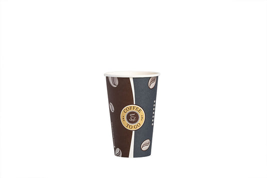 Kaffeebecher, Coffee to go Becher, Pappbecher, SLIM, "Topline", Inhalt markierbar, 300ml, 12oz, ⌀ 80 mm