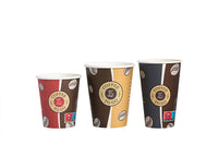 Kaffeebecher, Coffee to go Becher, Pappbecher, "Topline", Inhalt markierbar, 200ml, 8oz, ⌀80mm