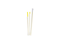 Kunststoff Trinkhalme, Plastik Strohhalme, gerade, gelb, 190 mm lang, ⌀5 mm