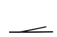 Kunststoff Trinkhalme, Plastik Strohhalme, gerade, schwarz, 220 mm lang, ⌀7 mm