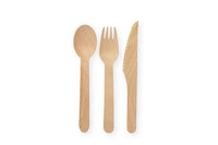Bio Löffel, Holz, Einweg, 16 cm Länge