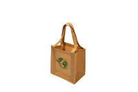 Shoppertasche, Mehrweg- Vliestasche aus PP, Klimaschonend und recycelbar, beige, 320 x 200 x 320 mm