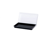 Sushi Box XL, Sushi Trays inkl. Deckel, 215 x 130 x 18 mm