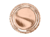 Teller, Pappe, roségold, glänzend, ohne Druck, Ø 23 cm