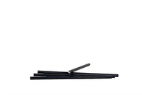 Trinkhalme, Jumbo Strohhalme aus Papier, gerade, schwarz, 230 mm lang, ⌀8 mm